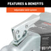 CURT 25101 CURT 25101 A-Frame Trailer Coupler; 2-Inch Hitch Ball; 5;000 lbs - Truck Part Superstore