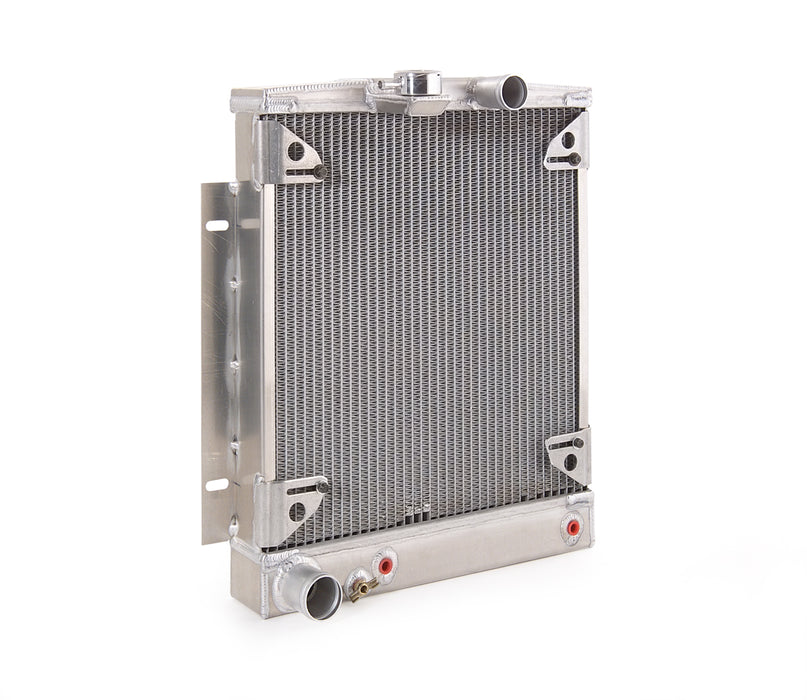 Be Cool 63159 Downflow Radiator Factory-Fit Polished Finish for 60-65 Falcon/Futura/Rancho/Squire 64-66 Mustang 60-65 Mercury Comet w/Auto Trans Passenger Upper/Driver Lower Be Cool Radiator - Truck Part Superstore