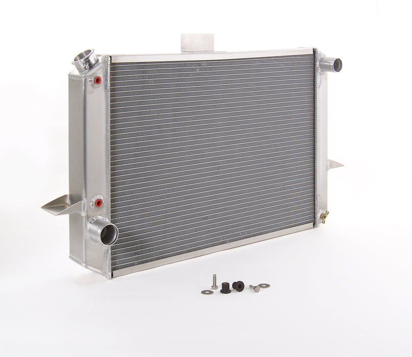 Be Cool 63178 Radiator Factory-Fit Polished Finish for 70-74 Dodge E-Body w/Auto Trans Driver Water Pump Outlet 29 Inch W Be Cool Radiator - Truck Part Superstore