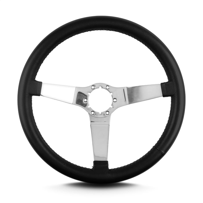 Lokar 63201 Lecarra Vette 3 Steering Wheel; Black; Polished Spokes; 14 in. Standard Grip; - Truck Part Superstore