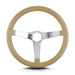 Lokar 63209 Lecarra Vette 3 Steering Wheel; Tan; Polished Spokes; 14 in. Standard Grip; - Truck Part Superstore