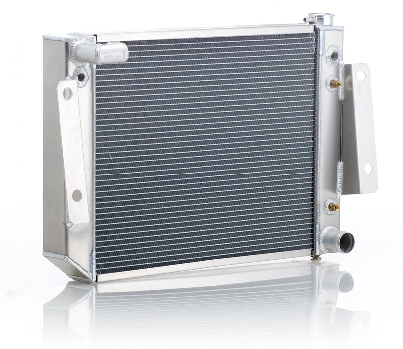 Be Cool 63220 Radiator Factory-Fit Polished Finish for 74-88 Jeep J-Series w/Auto Trans Small Block Chevy Be Cool Radiator - Truck Part Superstore