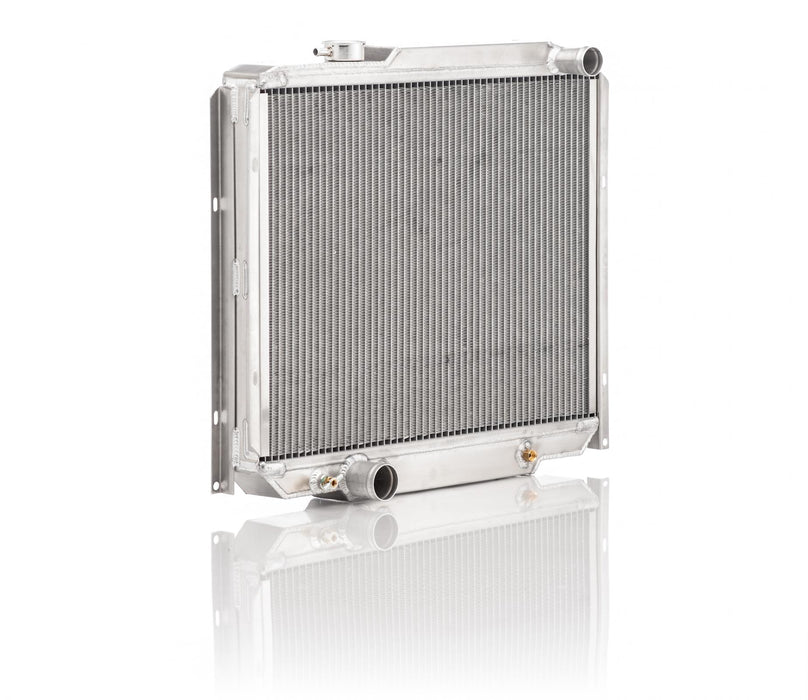 Be Cool 63254 Downflow Radiator Factory-Fit Polished Finish for 66-67 Fairlane/Fairlane 500/Ranchero 66-67 Mercury Comet w/Auto Trans Be Cool Radiator - Truck Part Superstore