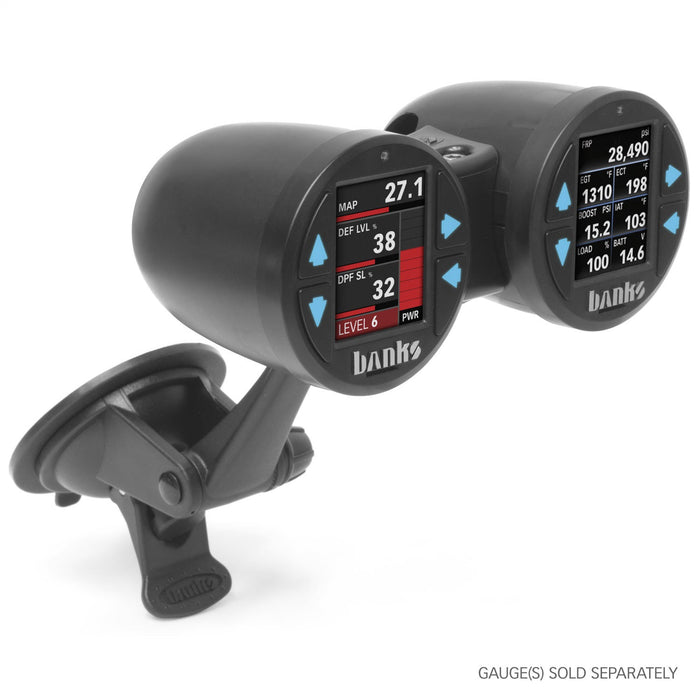 Banks Power 63344 Dual Gauge Pod Kit; 52mm (up to 33mm deep); Sticky Base - Truck Part Superstore
