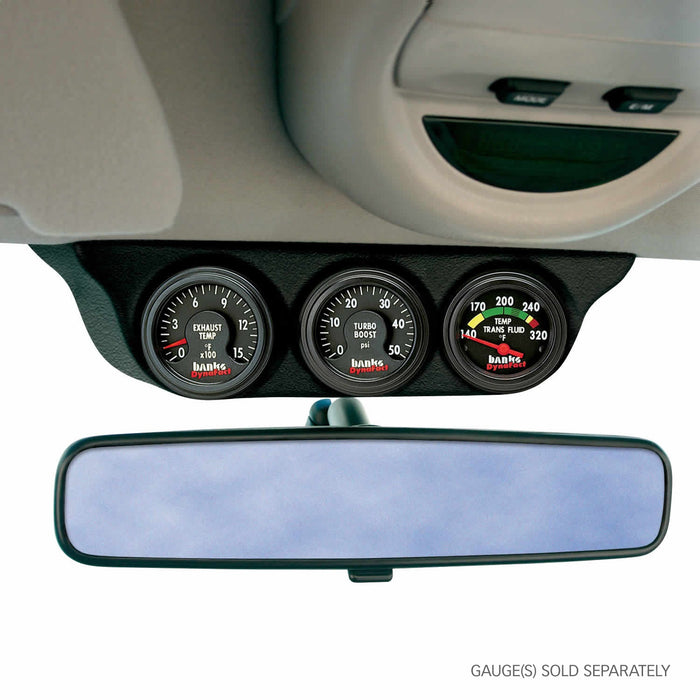 Banks Power 63367 Overhead Console Pod; 3 Gauge-03-07 Dodge Ram/99-07 Ford SD - Truck Part Superstore