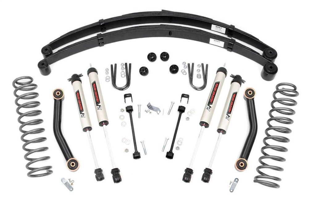 Rough Country 63370 4.5 Inch Lift Kit V2 RR springs 84-01 Jeep Cherokee XJ Rough Country - Truck Part Superstore