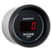 AutoMeter 6337 GAUGE; WATER TEMP; 2 1/16in.; 340deg.F; DIGITAL; BLACK DIAL W/RED LED - Truck Part Superstore