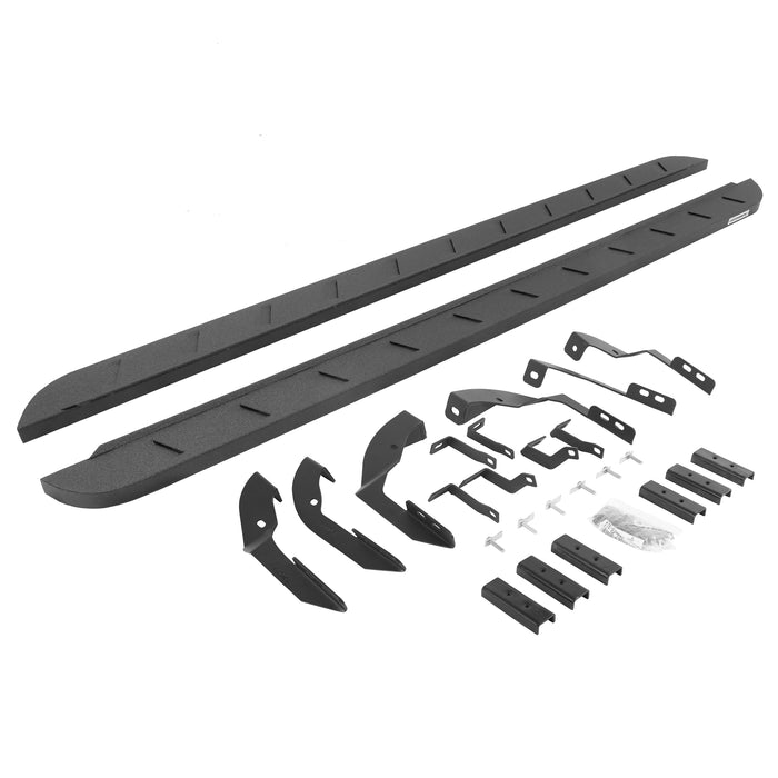 Go Rhino 63404280ST RB10 Slim Line Running Boards with Mounting Brackets Kit - Truck Part Superstore