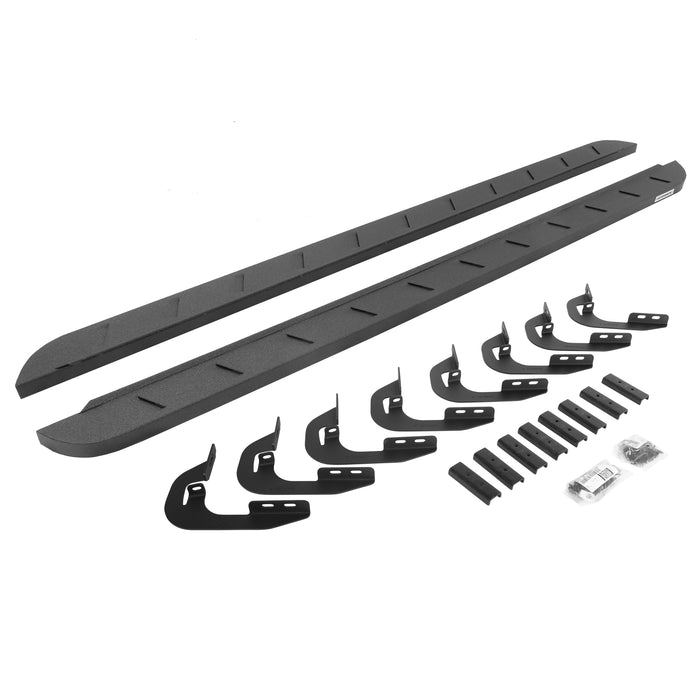 Go Rhino 63405880ST RB10 Slim Line Running Boards with Mounting Brackets Kit - Truck Part Superstore