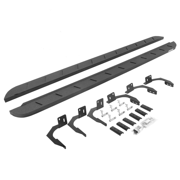 Go Rhino 63410687ST RB10 Slim Line Running Boards with Mounting Brackets Kit - Truck Part Superstore