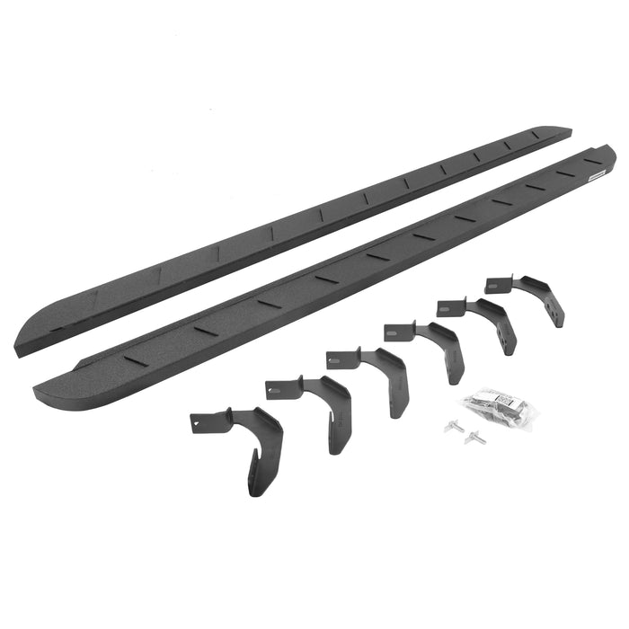 Go Rhino 63415087ST RB10 Slim Line Running Boards with Mounting Brackets Kit - Truck Part Superstore