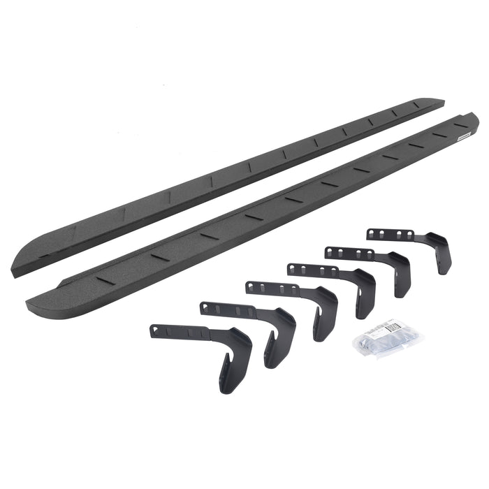 Go Rhino 63418087ST RB10 Slim Line Running Boards with Mounting Brackets Kit - Truck Part Superstore