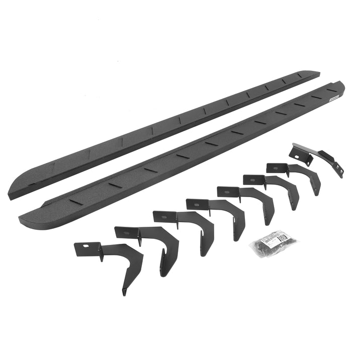 Go Rhino 63404880ST RB10 Slim Line Running Boards with Mounting Brackets Kit - Truck Part Superstore