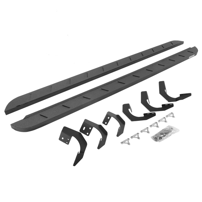 Go Rhino 63430687ST RB10 Slim Line Running Boards with Mounting Brackets Kit - Truck Part Superstore