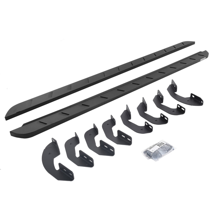 Go Rhino 63441687SPC RB10 Slim Line Running Boards with Mounting Brackets Kit - Crew Max - Truck Part Superstore