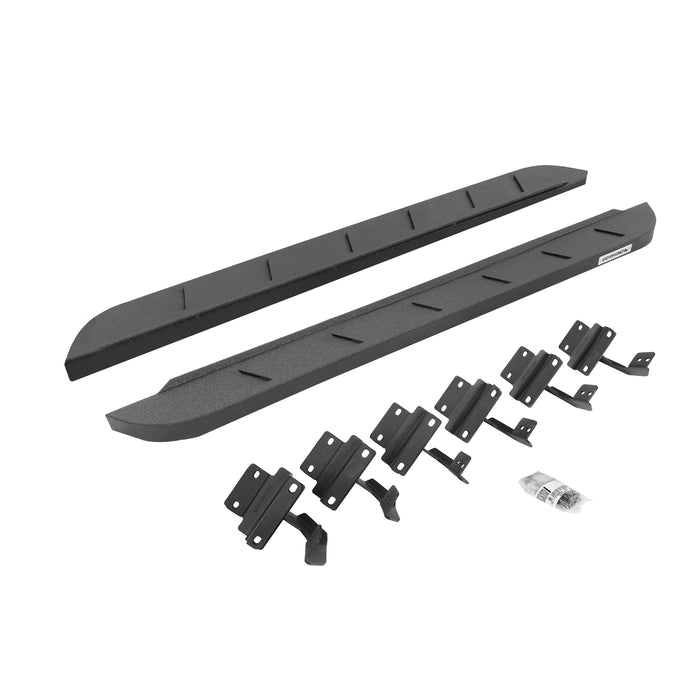 Go Rhino 634417348ST RB10 Slim Line Running Boards with Mounting Brackets Kit - Truck Part Superstore