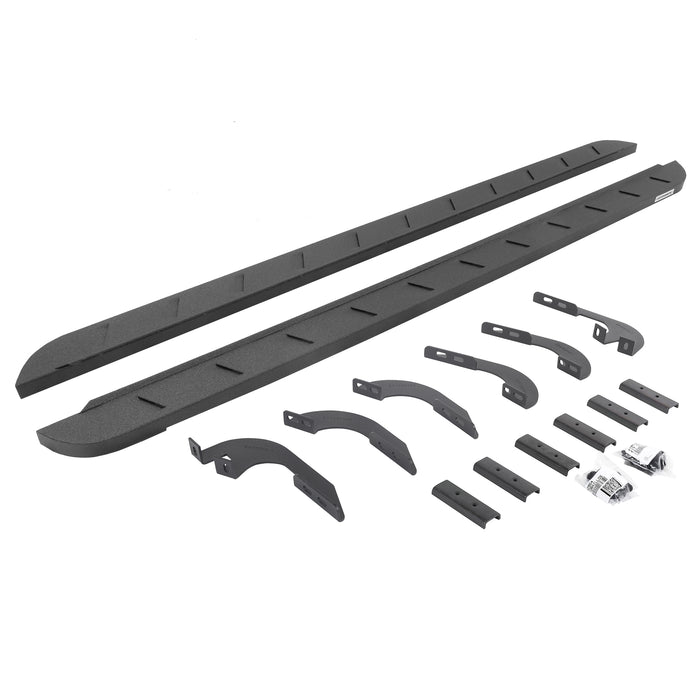 Go Rhino 63442987ST RB10 Slim Line Running Boards with Mounting Brackets Kit - Truck Part Superstore