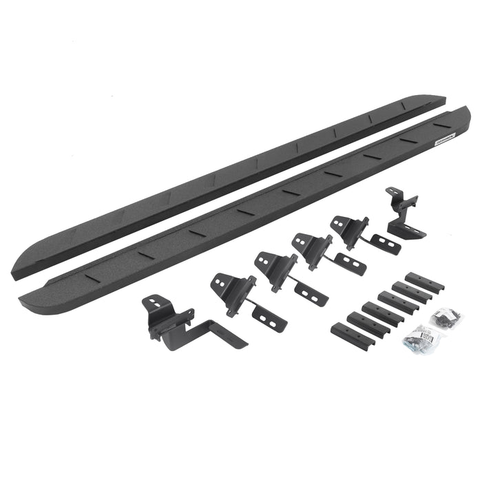Go Rhino 63450568ST RB10 Slim Line Running Boards with Mounting Brackets Kit - Truck Part Superstore