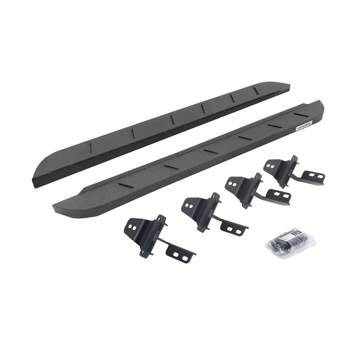 Go Rhino 63492648ST RB10 Slim Line Running Boards with Mounting Brackets Kit - Truck Part Superstore