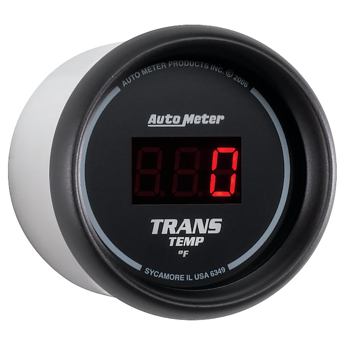AutoMeter 6349 GAUGE; TRANS TEMP; 2 1/16in.; 340deg.F; DIGITAL; BLACK DIAL W/RED LED - Truck Part Superstore