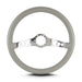 Lokar 63507 Lecarra SS Steering Wheel; Light Grey; Polished Spokes; 14 in. Standard Grip; - Truck Part Superstore