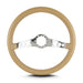 Lokar 63509 Lecarra SS Steering Wheel; Tan; Polished Spokes; 14 in. Standard Grip; - Truck Part Superstore