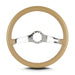 Lokar 63709 Lecarra Teardrop Steering Wheel; Tan; 2 Polished Spokes; 14 in. Standard Grip; - Truck Part Superstore