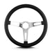 Lokar 63801 Lecarra Teardrop Steering Wheel; Black; 3 Polished Spokes; 14 in. Standard Grip; - Truck Part Superstore