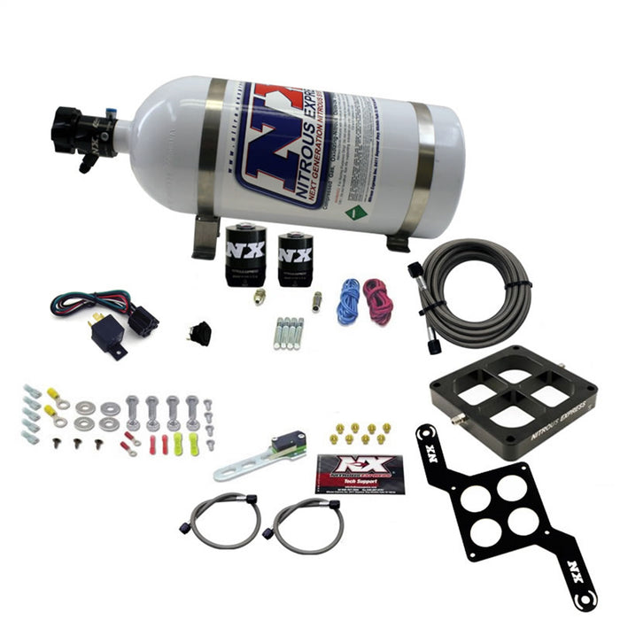 Nitrous Express 63870-10 DOMINATOR SINGLE ENTRY BILLET CROSSBAR; RNC (250-750HP) W/10LB BOTTLE - Truck Part Superstore
