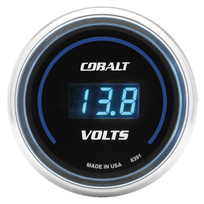AutoMeter 6391 GAUGE; STEREO VOLTAGE; 2 1/16in.; 19V; DIGITAL; COBALT - Truck Part Superstore