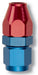 Russell 639200 Aluminum Fuel Line Adapter; Red/Blue; -6AN Female Swivel To 3/8 in. Line; - Truck Part Superstore