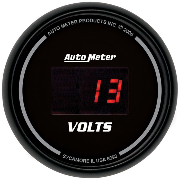 AutoMeter 6300 GAUGE KIT; 5 PC.; 3 3/8in./2 1/16in.; ELEC SPEEDO; DIGITAL; BLACK DIAL W/RED LED - Truck Part Superstore