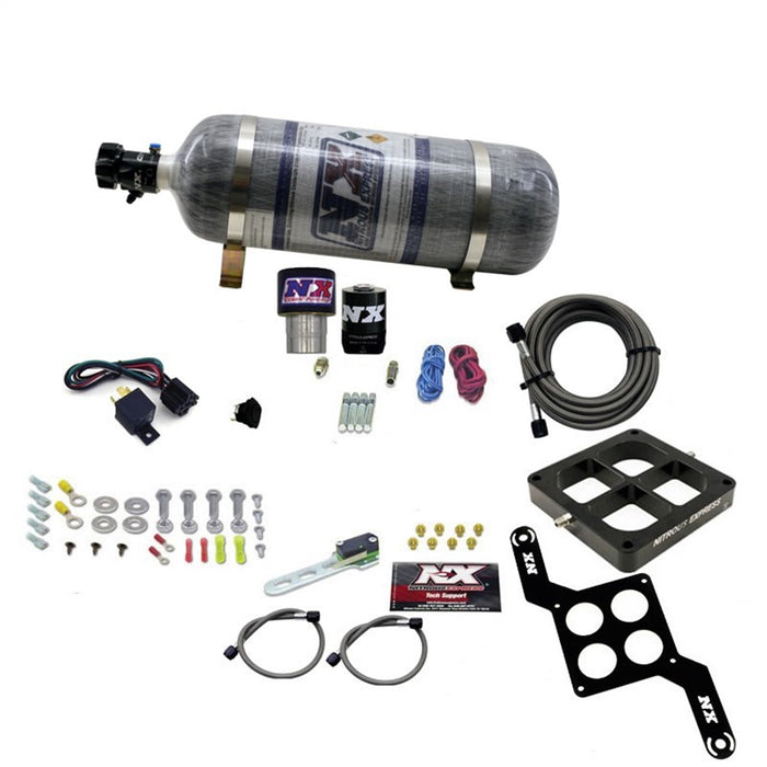 Nitrous Express 63970-12 SINGLE ENTRY CROSSBAR RNC .178 250-650HP (4500 FLANGE) W/12LB COMPOSITEBOTTLE - Truck Part Superstore