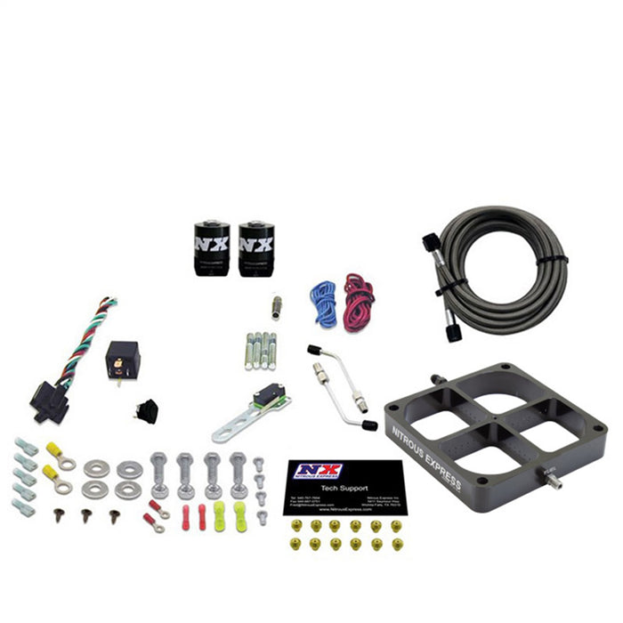Nitrous Express 63980-00 SINGLE ENTRY CROSSBAR 8500 BASED THROTTLE BODY W/NO BOTTLE - Truck Part Superstore