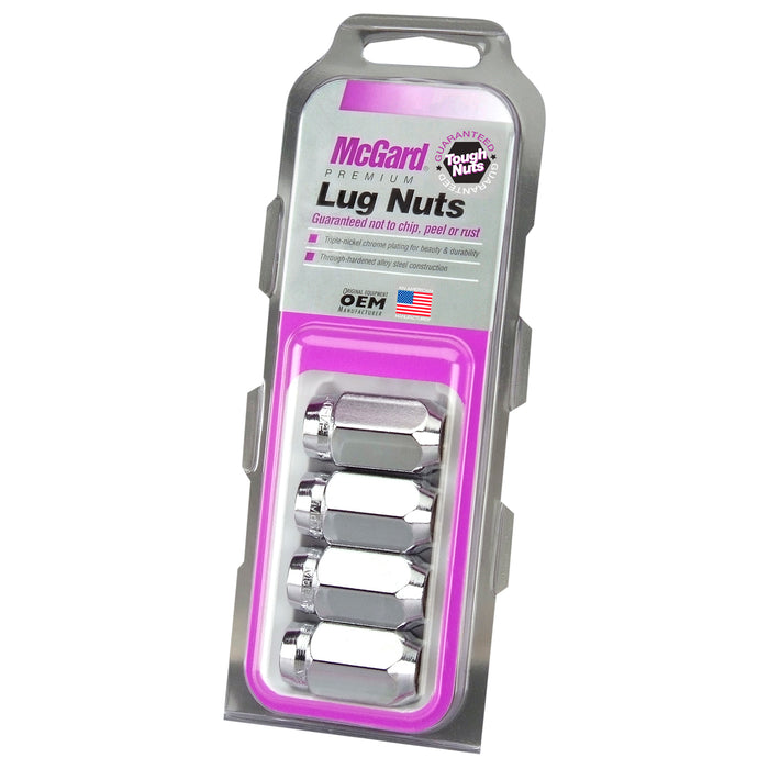 McGard 64002 Chrome Cone Seat Style Lug Nut Set (M12 x 1.5 Thread Size) - Set of 4 Lug Nuts - Truck Part Superstore