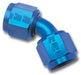 Russell 640070 45 Deg. Swivel Coupler Adapter Fitting; Red/Blue; -12AN; - Truck Part Superstore