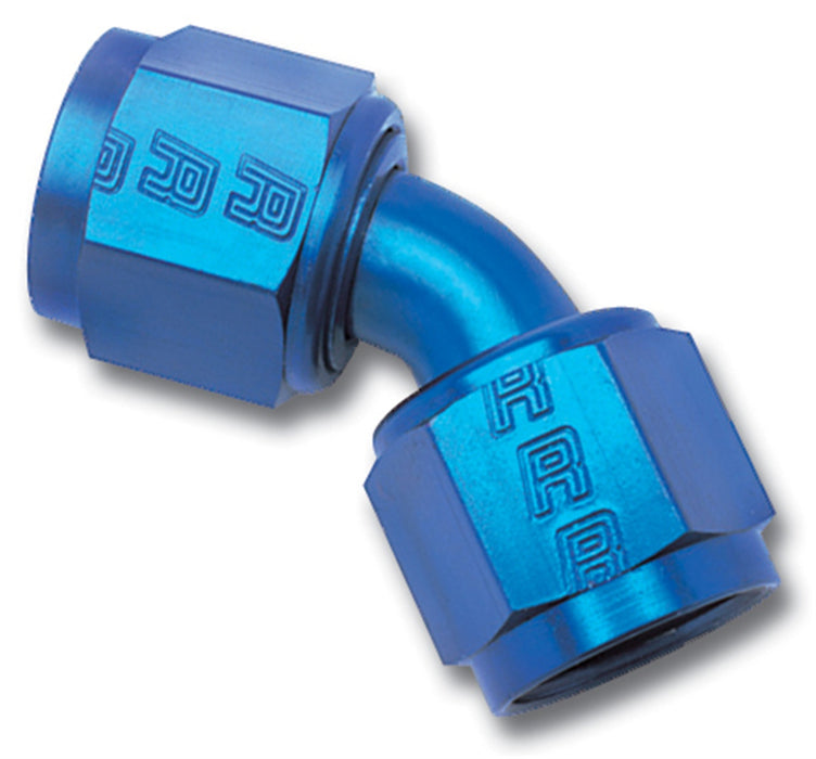 Russell 640070 45 Deg. Swivel Coupler Adapter Fitting; Red/Blue; -12AN; - Truck Part Superstore