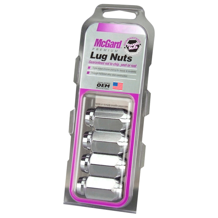 McGard 64008 Chrome Cone Seat Style Lug Nut Set (9/16-18 Thread Size) - Set of 4 Lug Nuts - Truck Part Superstore