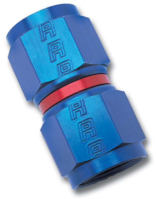 Russell 640140 Straight Swivel Coupler Adapter; Red/Blue; -4AN; Straight; - Truck Part Superstore