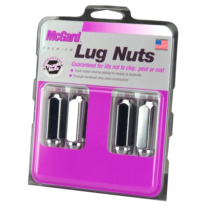 McGard 64020 Chrome Cone Seat Style Lug Nut Set (M14 x 2.0 Thread Size) - Set of 4 Lug Nuts - Truck Part Superstore