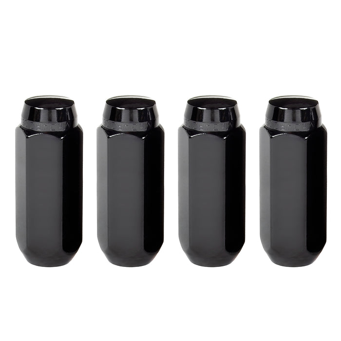 McGard 64025 Black Cone Seat Style Lug Nut Set (M14 x 2.0 Thread Size) - Set of 4 Lug Nuts - Truck Part Superstore