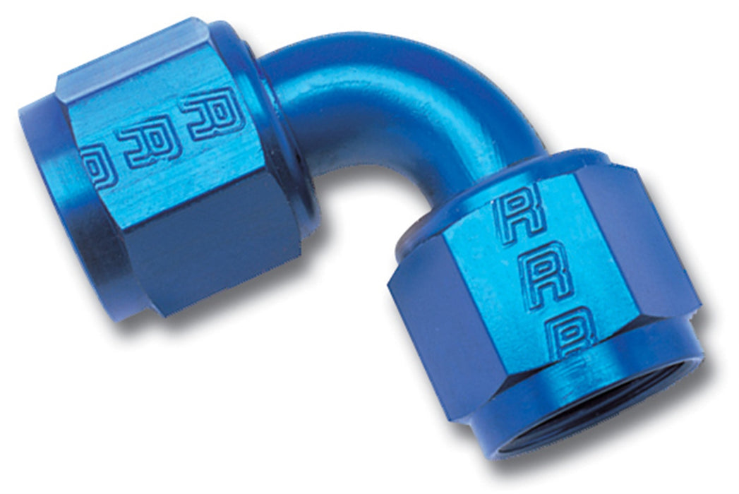 Russell 640250 Straight Swivel Coupler Adapter; Blue Anodized; -4AN; - Truck Part Superstore
