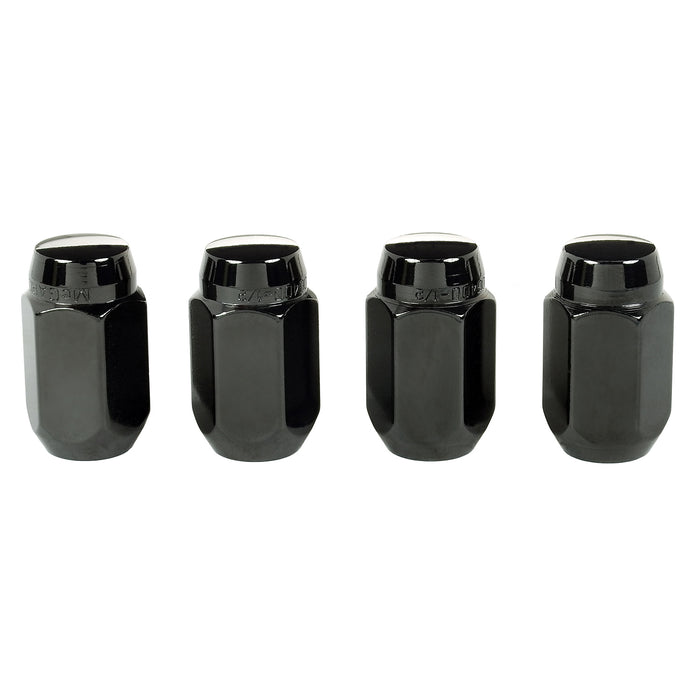 McGard 64030 Black Cone Seat Style Lug Nut Set (1/2-20 Thread Size) - Set of 4 Lug Nuts - Truck Part Superstore