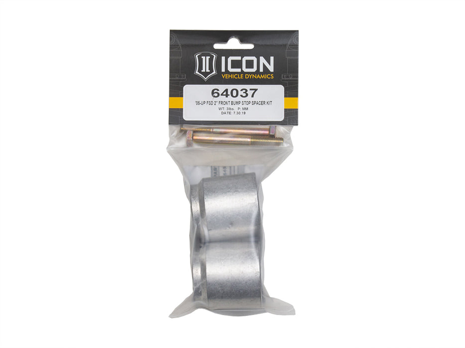 ICON Vehicle Dynamics 64037 05-UP FSD 2" FRONT BUMP STOP SPACER KIT - Truck Part Superstore