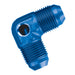 Russell 640790 Flare 90 Deg. Fuel Pressure Adapter; Blue Anodized; -8AN; 1/8 in. NPT Female; - Truck Part Superstore