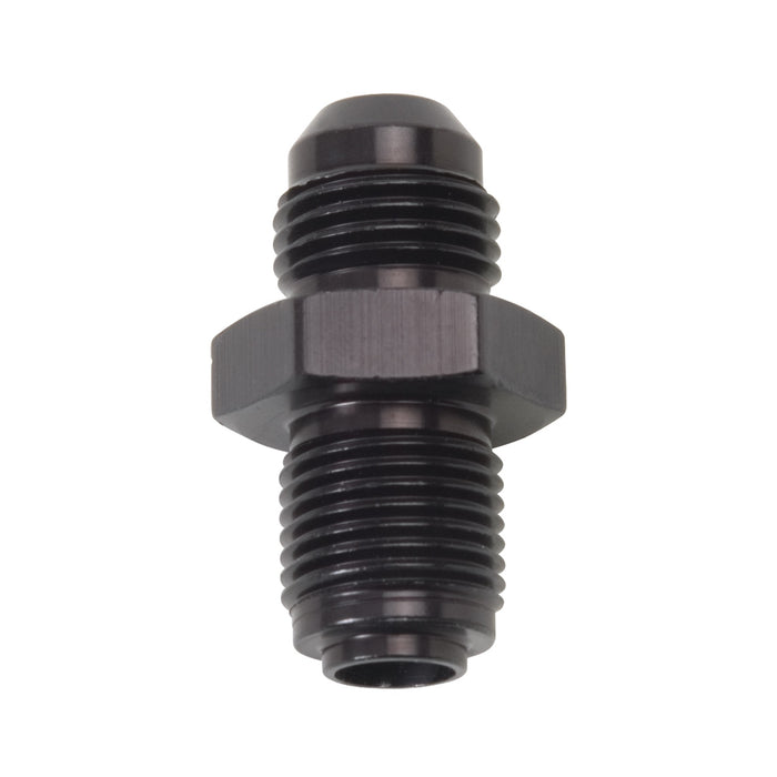 Russell 640813 GM TBI Adapter Fitting; Black; TBI; -6AN Male To 14mm x 1.25; O-Ring Seal; - Truck Part Superstore