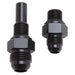 Russell 641400 Transmission Adapter Fitting; -08AN To 4L80; 2 Adapter Kit; Black/Zinc; - Truck Part Superstore