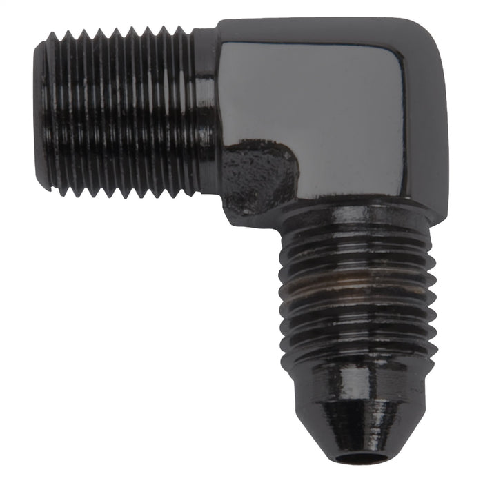 Russell 642793 Brake Adapter Fitting SAE; 1/8 in. NPT Male; 90 degree; -03AN; Black; - Truck Part Superstore