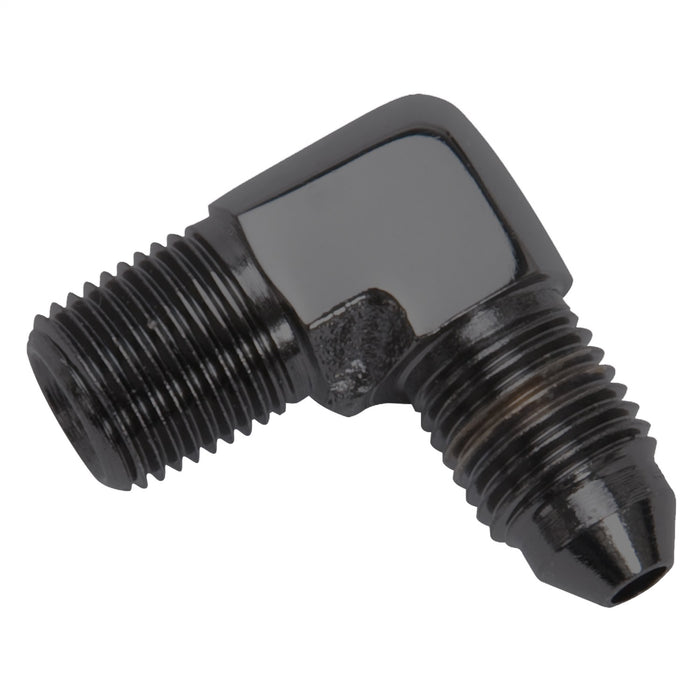 Russell 642793 Brake Adapter Fitting SAE; 1/8 in. NPT Male; 90 degree; -03AN; Black; - Truck Part Superstore