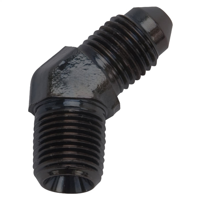 Russell 642933 Brake Adapter Fitting SAE; 1/8 in. NPT Male; 45 degree; -03AN; Black; - Truck Part Superstore